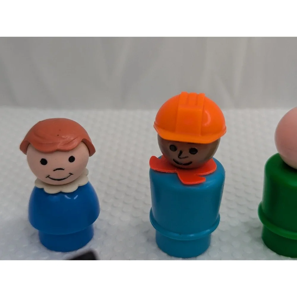 Fisher‎ Price Little People Plastic Head Body Lot of 10 Freckle Boy Car